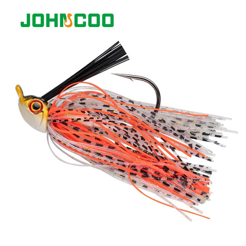 JOHNCOO 12g Spinner Bait Isca Jighead Sem Ervas Isca de Pesca Wobbler Para Pesca de Robalo Material de Pesca IN5F YZ8B&*