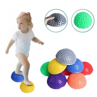 Bola para massagem Semicírculo Cravo Espinha Infantil Equipamento de Treinamento Integração Sensorial Equilíbrio