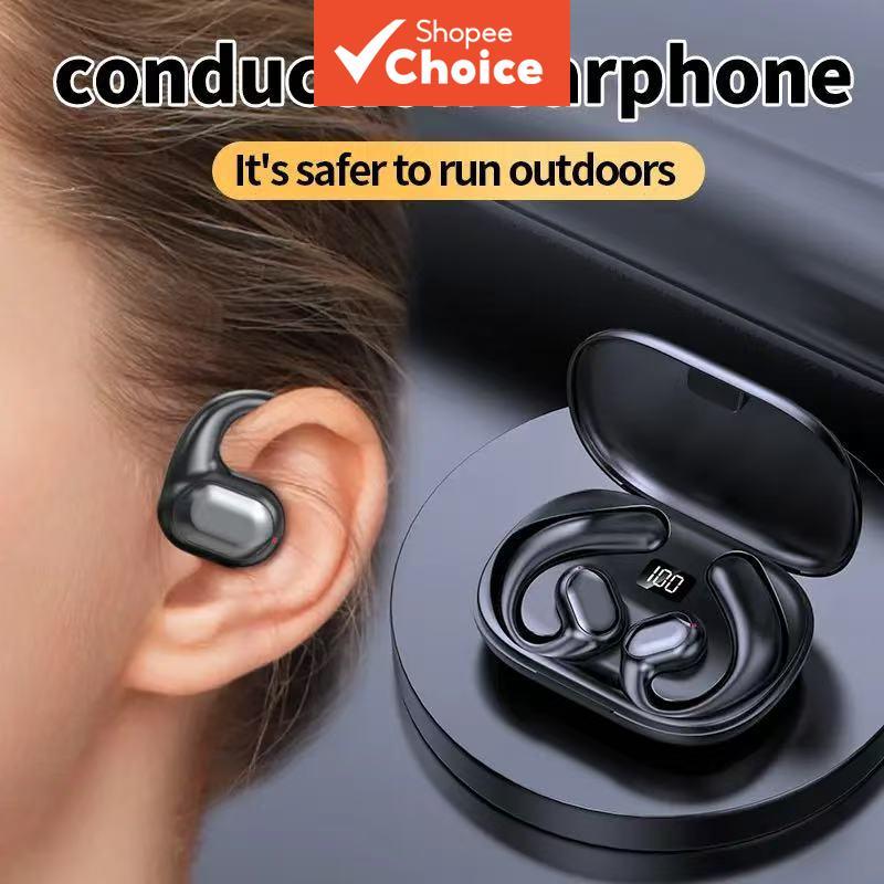 Fones de Ouvido BL35: Condução Óssea, Bluetooth Sem Fio, À Prova D’Água, Fones Esportivos, Com Microfone, Para Corrida