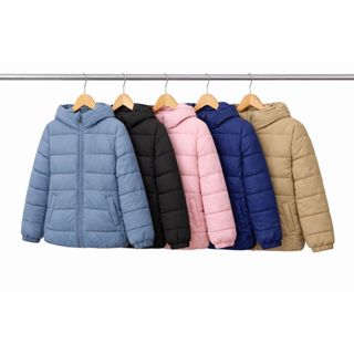 Jaqueta Puffer Infantil Impermeável Premium com Capuz Bolso Menino Menina Masculino Feminina Criança em Oferta na Shopee