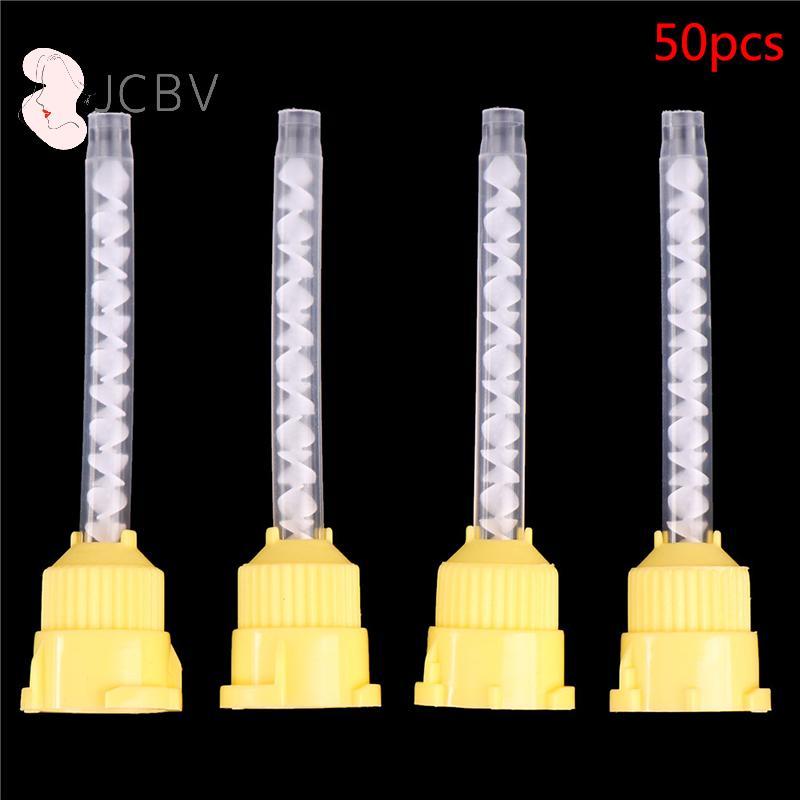 [JCBV] 50 Peças De Materiais De Borracha De Silicone Transportando Cabeça De Mistura Descartável