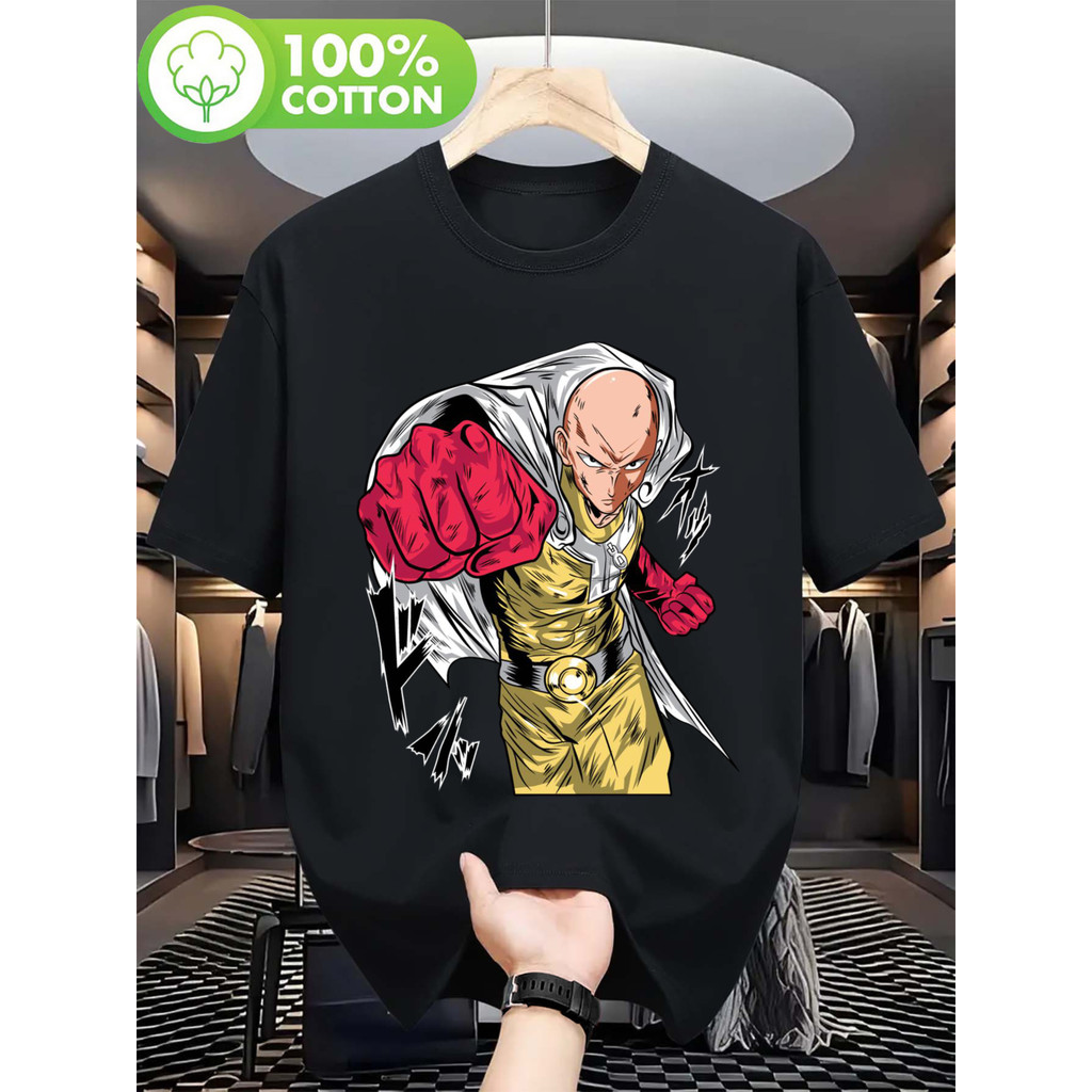 Camiseta Anime one punch man StreetWear Super Soco Harakuju Cute Kawai Korean ENVIO IMEDIATO