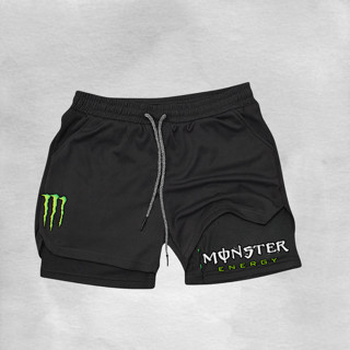 Bermuda De Compressão 2 Em 1 Dry Fit Com Elastano MONSTER, Ideal Para Treinos, Academia em Oferta na Shopee