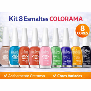 Kit Esmalte Colorama Cores Variadas 8ml Original em Oferta na Shopee