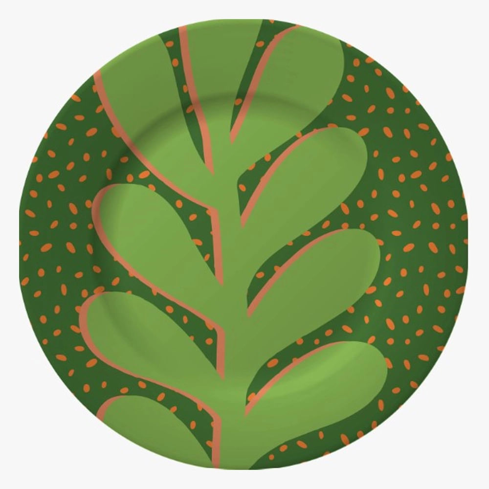 Prato de Sobremesa Cazza Panama em Melamina em Oferta na Shopee