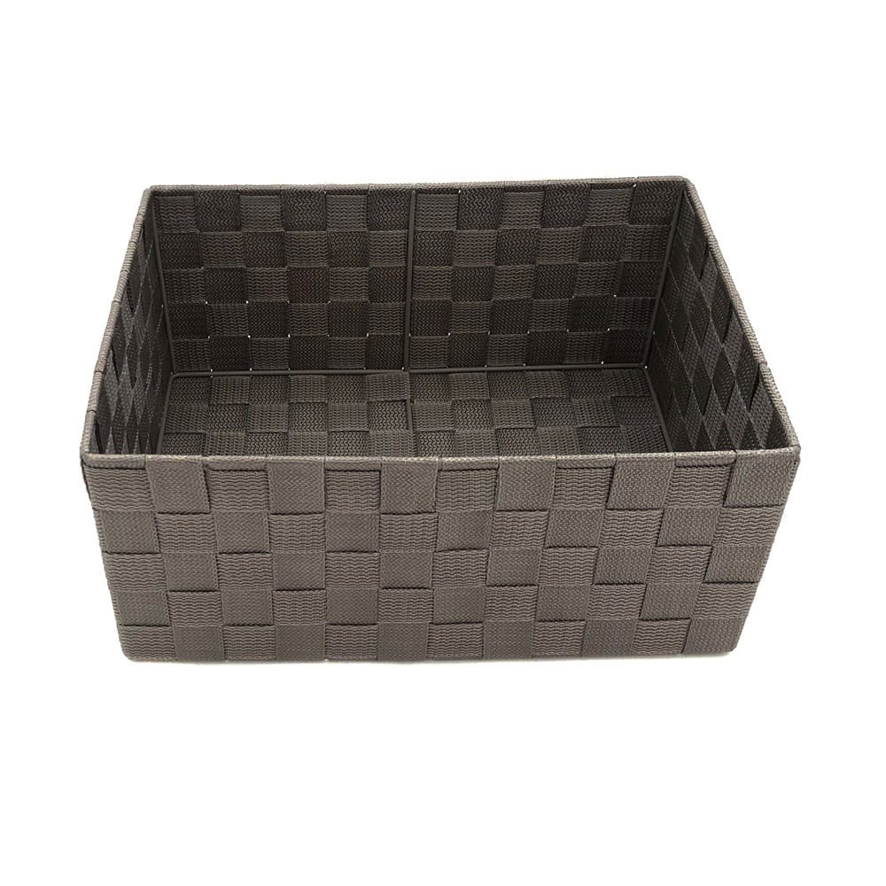 Cesta Organizadora Le de Nylon Trançada com Alça Cinza 19x11x8cm em Oferta na Shopee