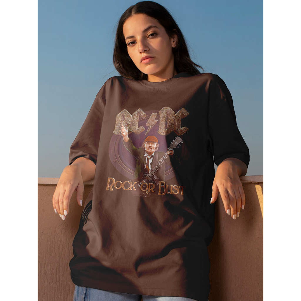 Camiseta Rock Oversized Unissex Streetwear Estampa Banda Vintage Algodão Premium Estilo Urbano Masculino e Feminino