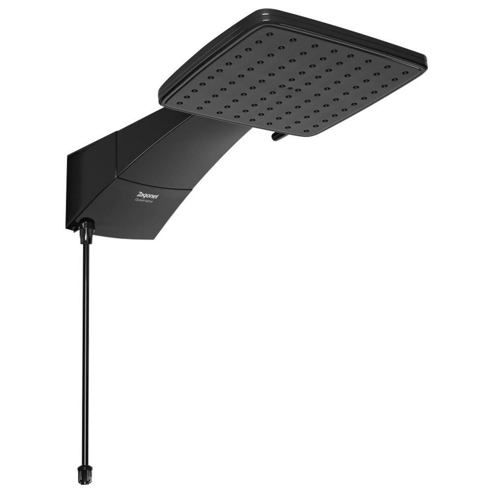 Chuveiro Eletrônico Zagonel Quadratta, 5500 Watts, Preto, 110 Volts