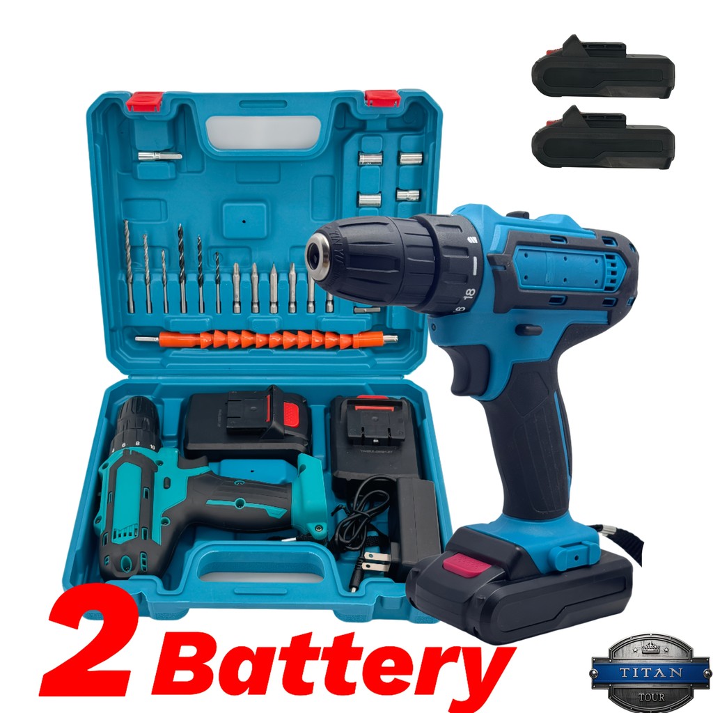 Parafusadeira Furadeira 48V 2 Baterias Com Maleta Completo