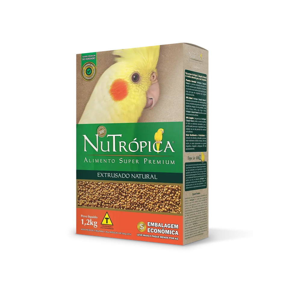 Ração Nutrópica Para Calopsita Extrusado Natural 1,2kg