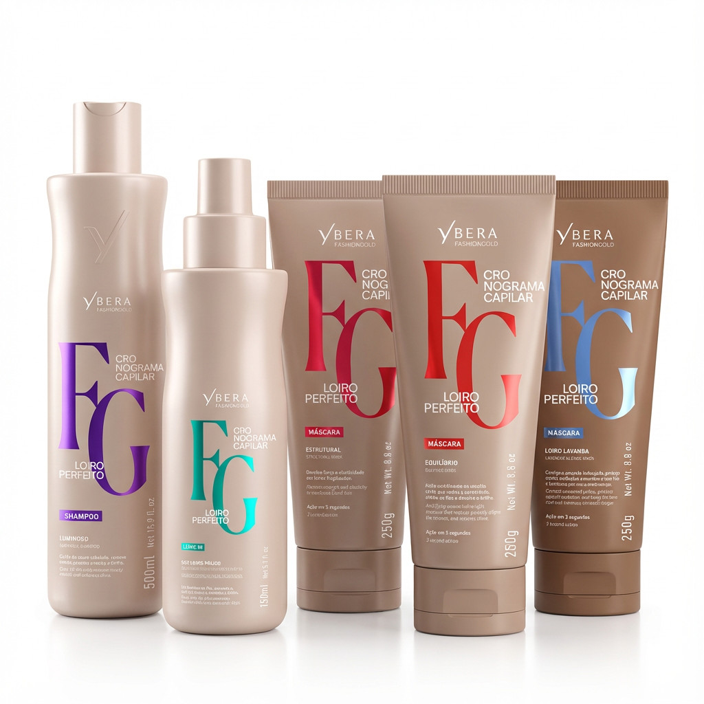 Cronograma Capilar Loiro Perfeito Completo - Fashion Gold