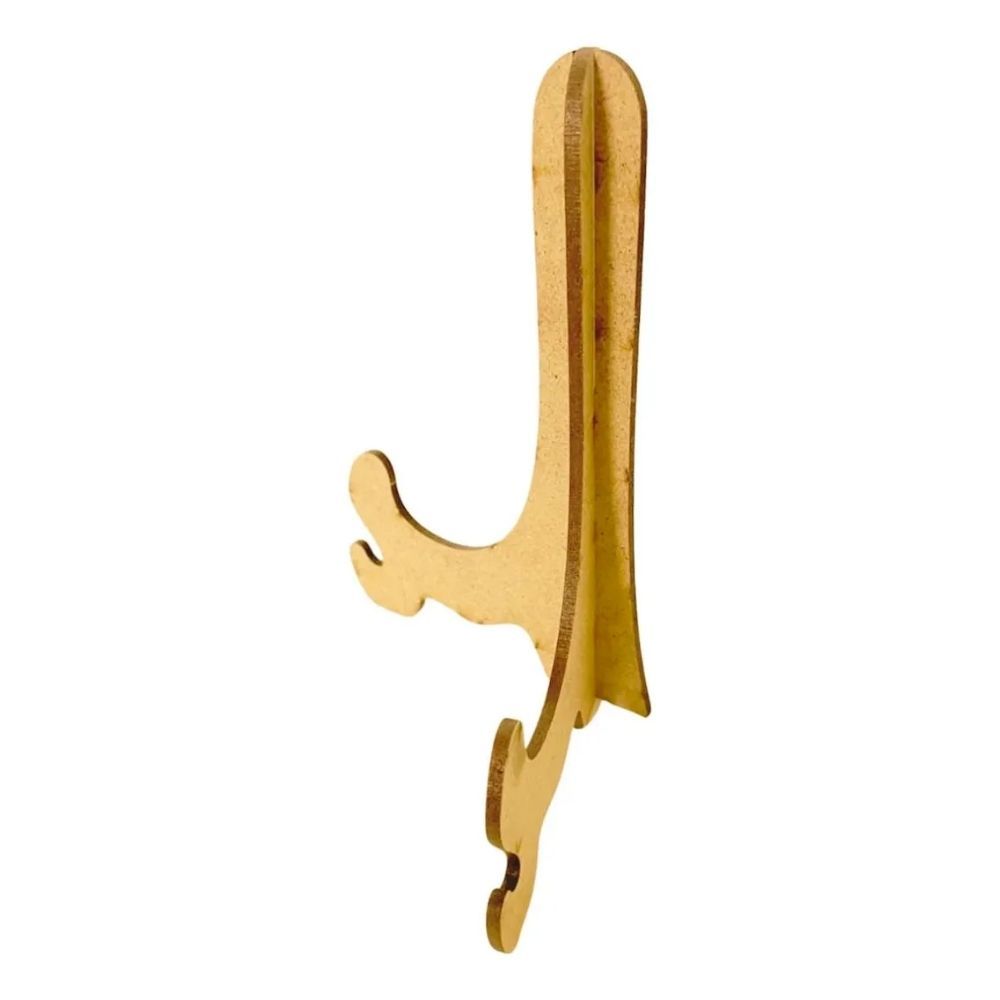 Kit 50 Suporte 15x11 Cm Base Apoio Placa Quadrinho Prato Mdf