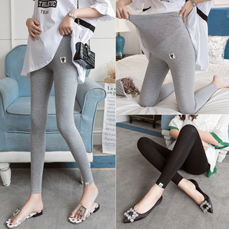 Mulheres grávidas Leggings primavera outono inverno exterior usar calças casuais mais veludo engrossado solto tamanho gr