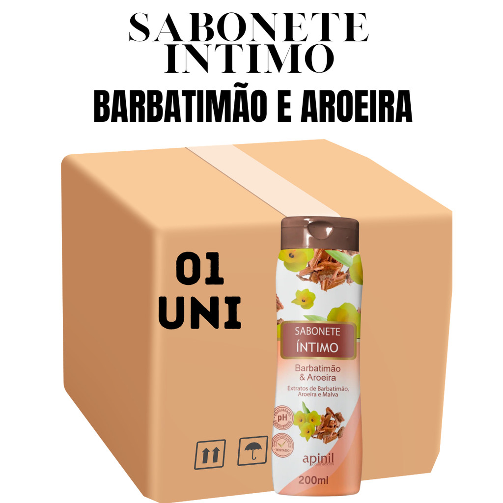Sabonete Íntimo Apinil Barbatimão & Aroeira 200ML