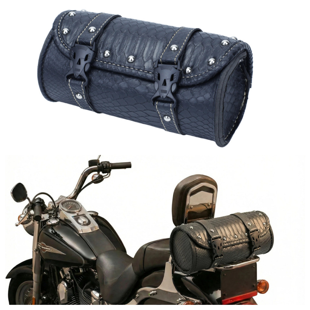️ Estoque pronto Envio rápido Motocicleta Harley Veículo Elétrico Rider Toolkit Mini Bolsa Lateral Cabeça Cauda Bolsa Un