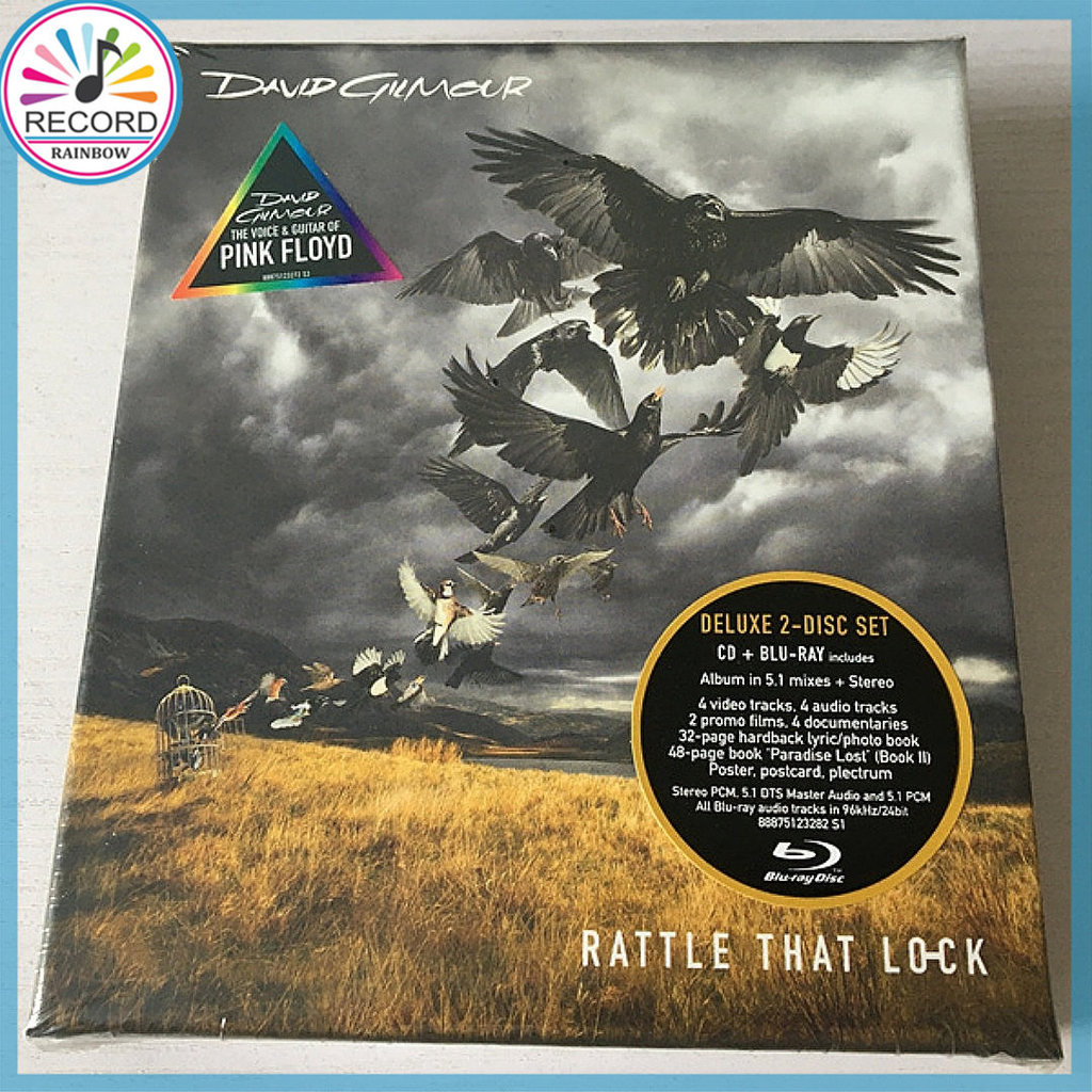 Pink Floyd David Gilmour Rattle That Lock CD+Blu-ray US Original 2 Disc Brand New Album [Lacrado] LXST