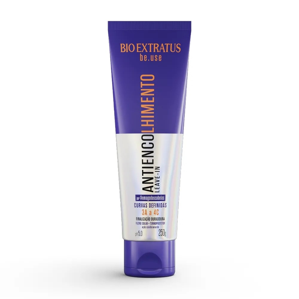Antiencolhimento Be.Use Bio Extratus 250g Cachos 3A a 4C Definição Sem Frizz em Oferta na Shopee