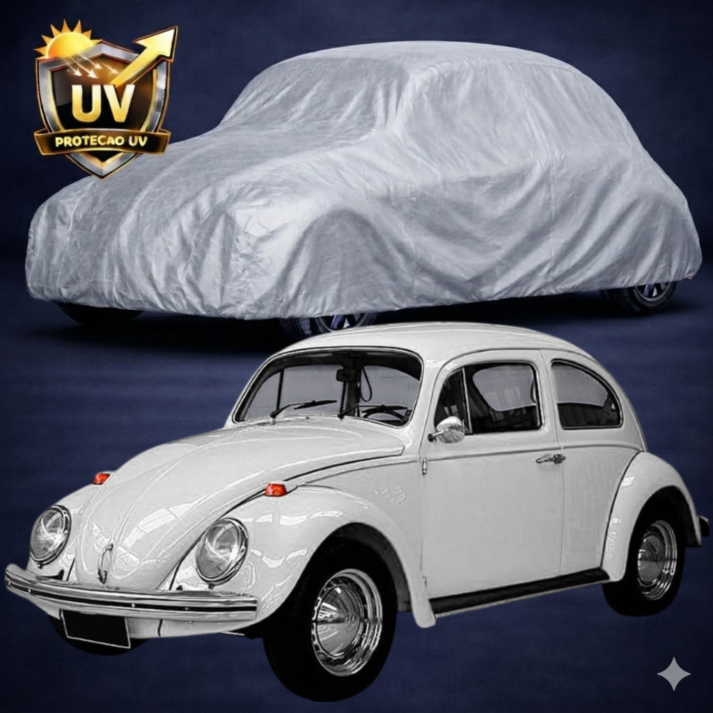 Capa de Cobrir Carro Volkswagen FUSCA 100% Impermeável Protege do Sol Chuva Poeira COM E SEM FORRO
