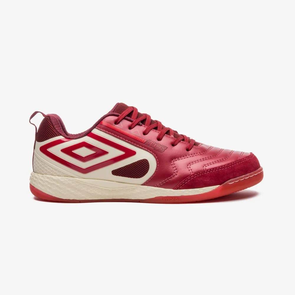 Chuteira Umbro Futsal Pro 5 Bump Vinho Oficial + NF