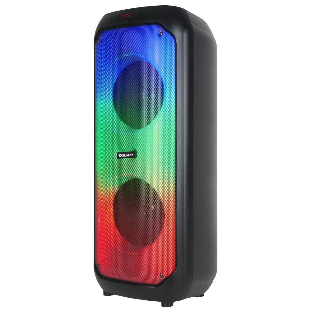 Caixa de Som Acústica Portátil Bluetooth 1000W Sumay Fire
