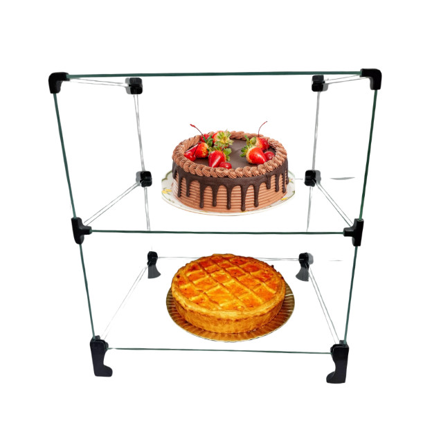 Baleiro Display Vidro Temperado Doceria, Bolos, Tortas