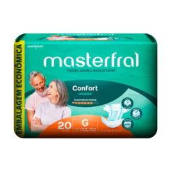 Masterfral Confort Grande fralda geriátrica adulto tamanho G 20un