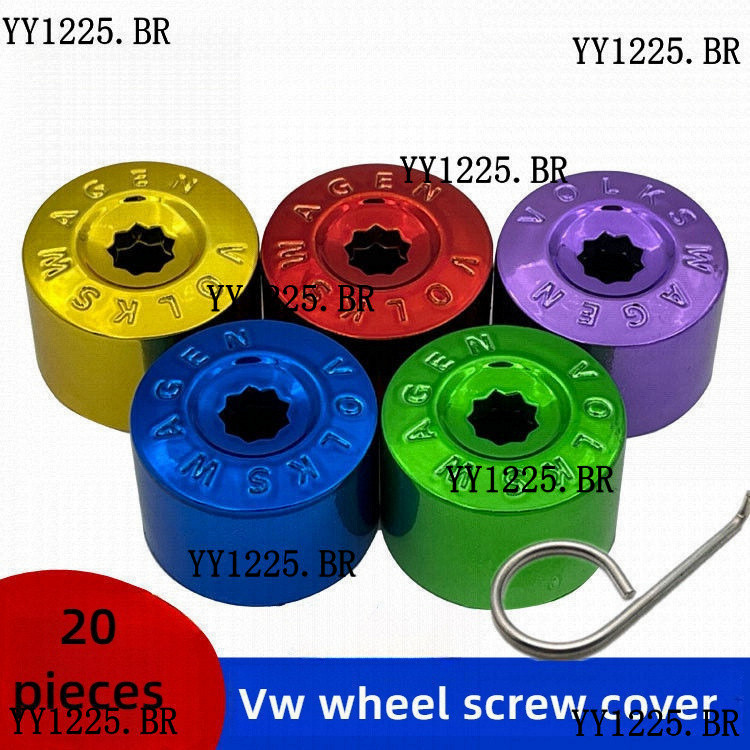 20 Pcs Tampa De Parafuso De Roda Para Volkswagen Polo/Passat/Jetta/Golf/Crosfox/Fox Decoração Hub