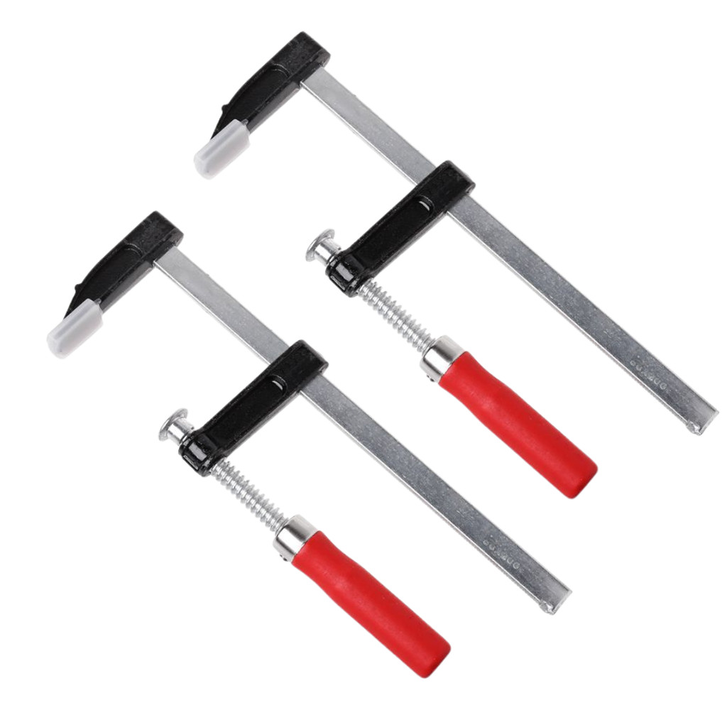Kit 2 Grampos Sargento Tipo F 200x50 Cabo De Metal