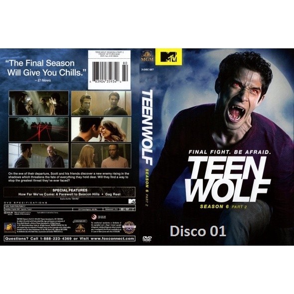 Dvd Teen Wolf - As 6 Temporadas Completas - Legendado ou Dublado - 17 Discos - DvD - dvd