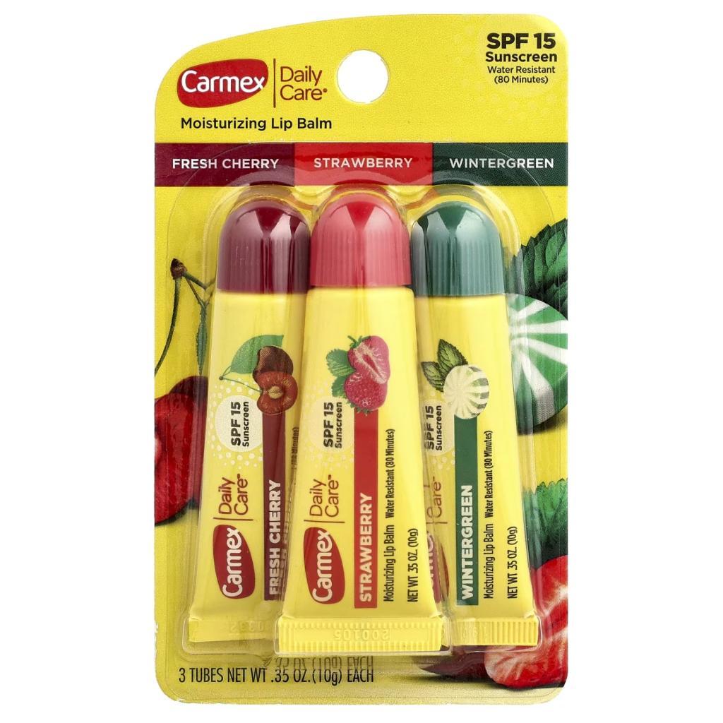 Carmex Bisnaga Pack 3 un FPS 15 Sabores Hidratante Labial