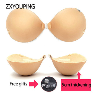 ZXYOUPING 5cm Espessado Ampliação Do Peito Soutien De Silicone À Prova D'água Auto-Adesivo Mamilo Reutilizável