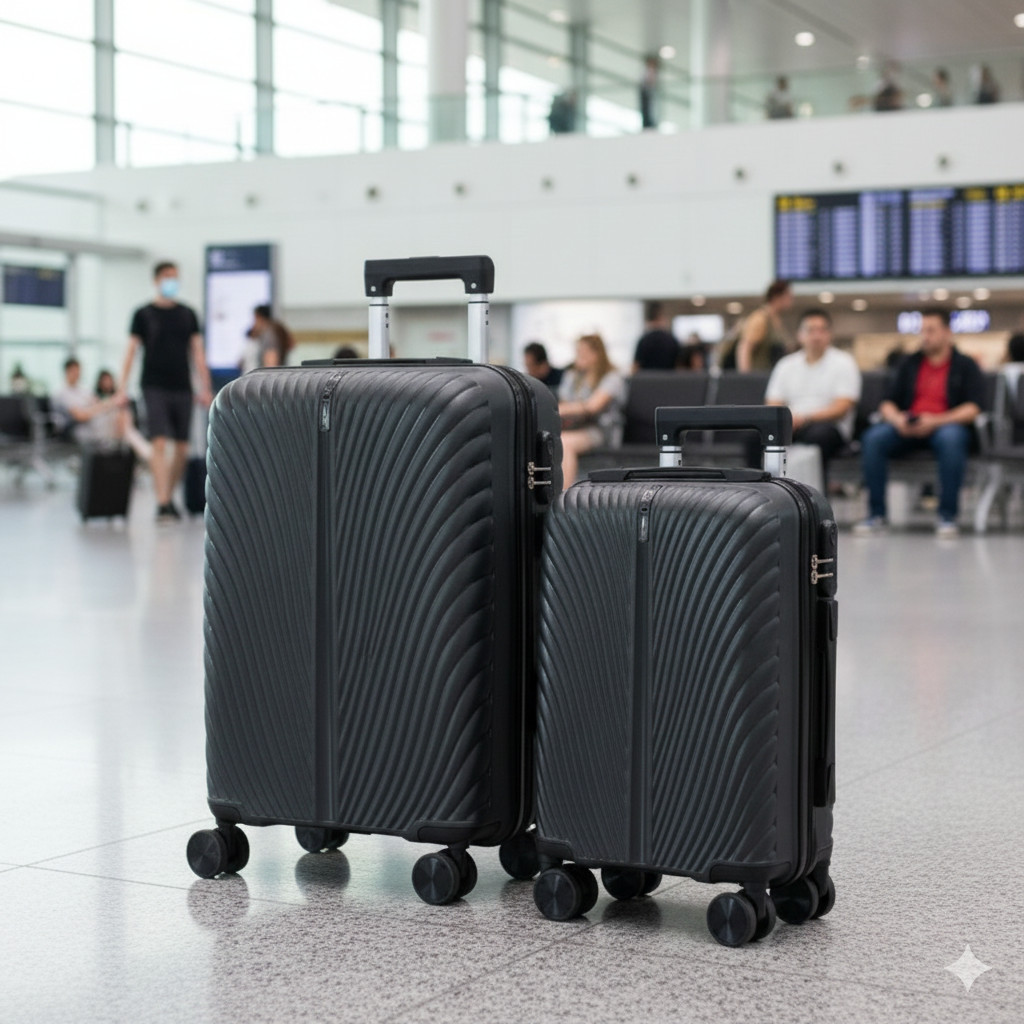 Mala De Viagem Kit Conjunto Mala De 10kg Bordo E 23kg Grande