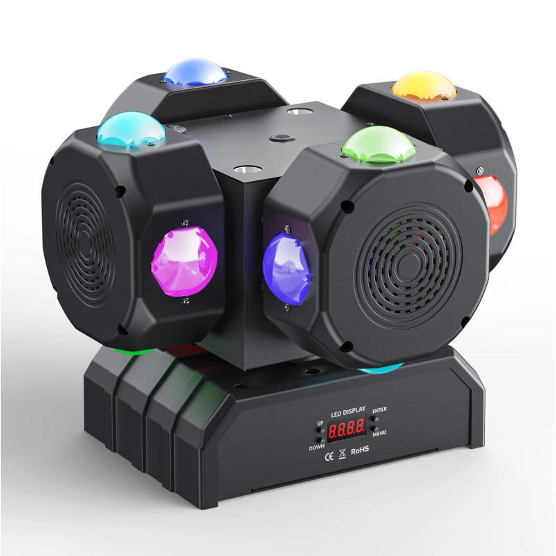 Canhão de Luz Giratório Led RGB 200w DMX 512 Bivolt 60Hz em Oferta na Shopee