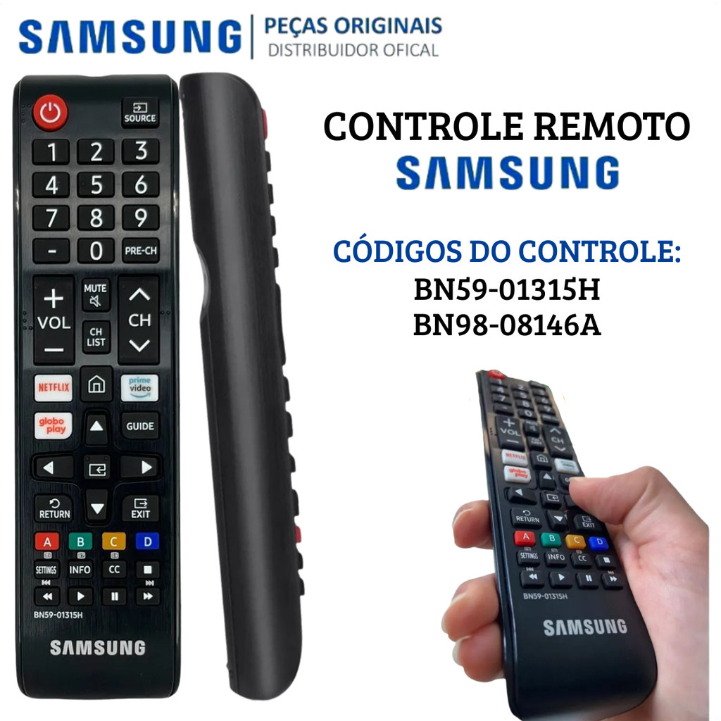 Samsung Controle Remoto original Smart Tv Modelo, BN98-08146A BN59-01315H em Oferta na Shopee
