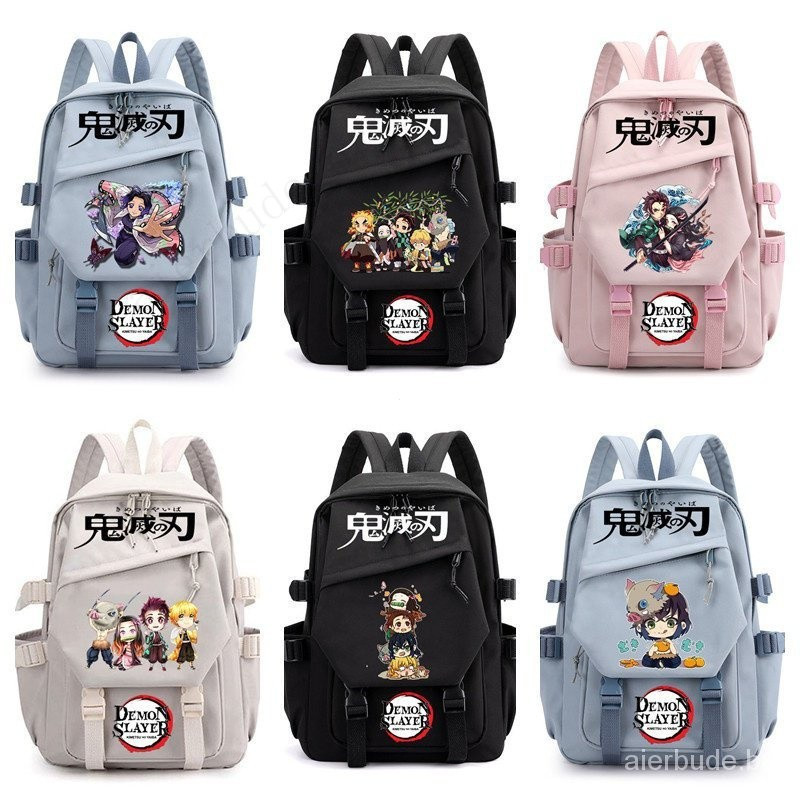 Mochila Demon Slayer Mochila Escolar para Mulheres e Homens Mochila de Grande …