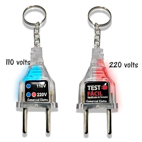 Chaveiro Testador de Tomada Identificar Tensão Voltagem 110/220v
