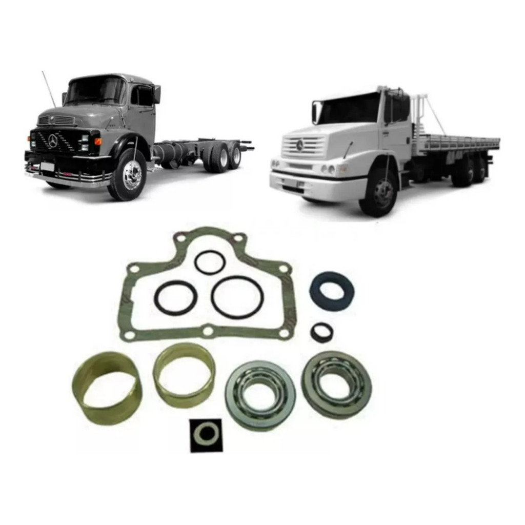 Reparo Caixa Direcao Mecanica C/ Rolamento Cpl Mercedes 1111