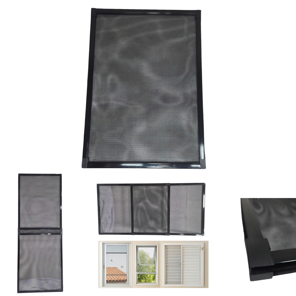 Tela Contra Dengue Regulável p/ Janela Apartamento Preta em Oferta na Shopee