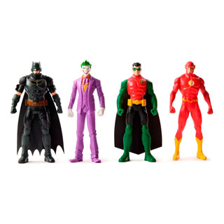 Pack 4 Bonecos Figuras Batman Robin Coringa Flash Dc Sunny em Oferta na Shopee