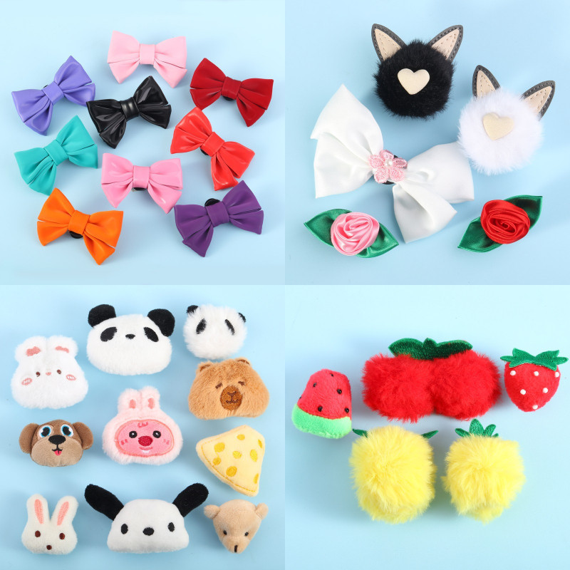 Miss Zoe Jibtz Acessórios Para Pés Em Forma De Coração De Pelúcia Com Arco De Couro De Frutas