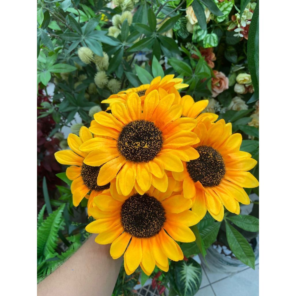 GIRASSOL ARTIFICIAL GRANDE C/6 FLORES - MY8947yyy