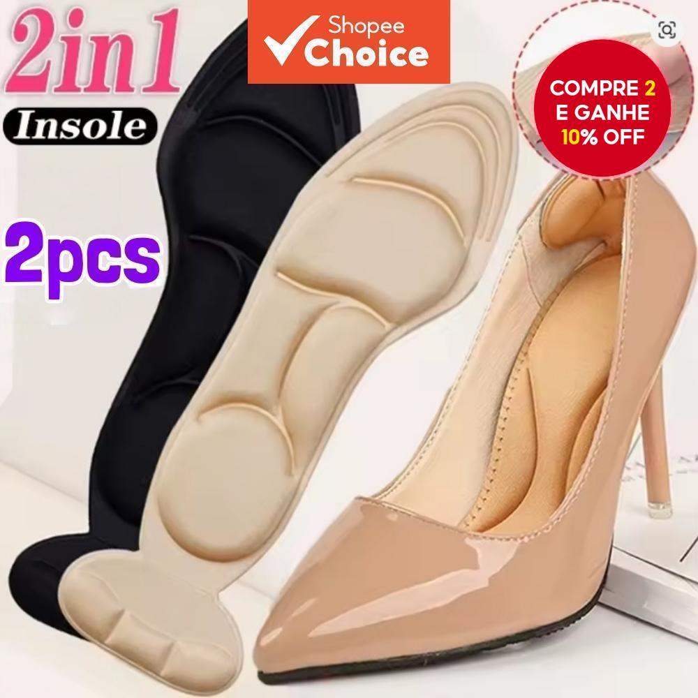 Palmilhas De Almofada Respiráveis Com Punho Antiderrapante Para Saltos , Sapatilhas E Botas – Conforto Aumento De Altura