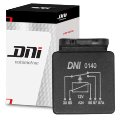Relé Auxiliar Universal - 12V - 40/10A - DNI 0140