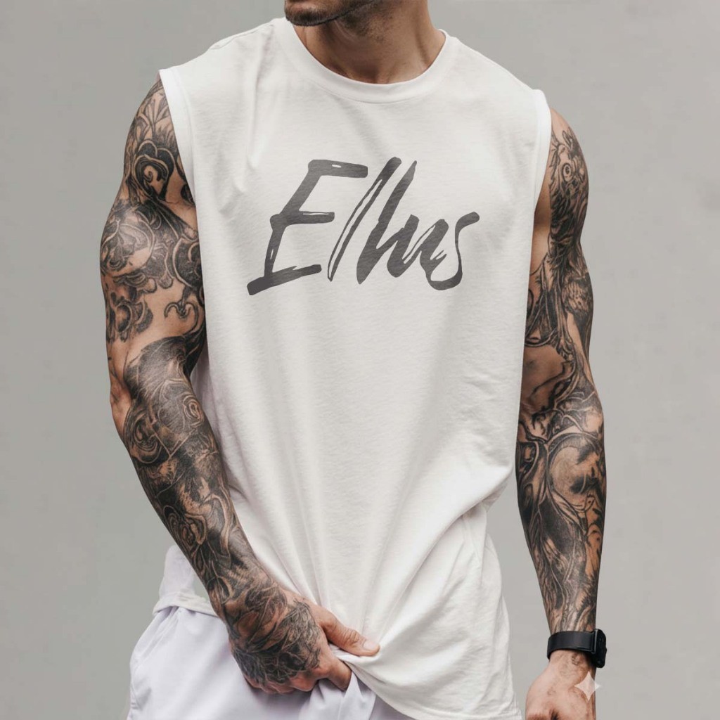 Regata Oversized Ell. Machão Camiseta Camisa Streetwear Algodão Cavada Longline Envio Rapido