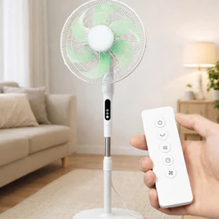 Ventilador de Coluna 6 Pás 110V Silencioso com Controle Remoto Touch Screen OIH-6152
