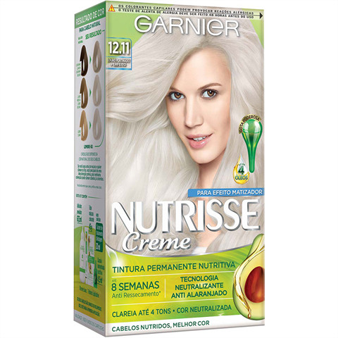 Coloração Garnier Nutrisse Creme Louro Platinado Perfeito 12.11
