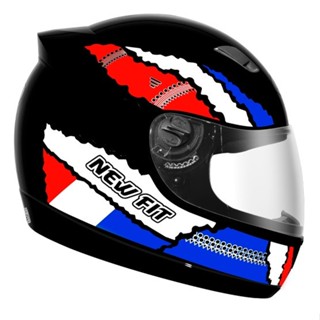Capacete Moto Ebf New Fit Mundi Várias Cores Viseira Cristal Antirrisco Inmetro Confortável em Oferta na Shopee