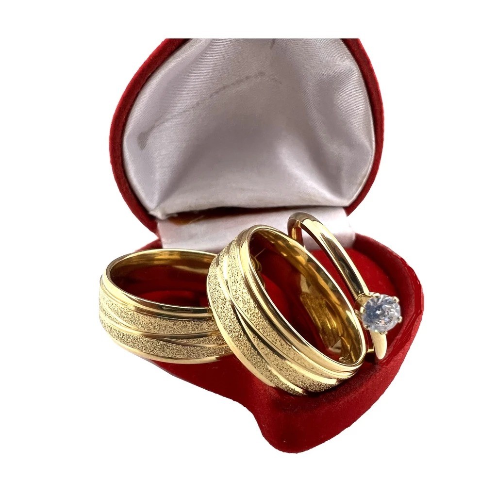 Aliança infinito jateada Anel 100% em Moeda Antiga 4MM + Casamento Noivado Cor de Ouro 18k