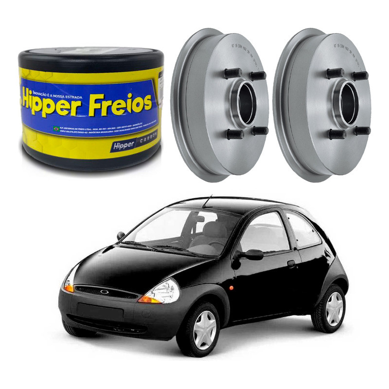 Tambor De Freio Traseiro Ford Ka 1.0 1.6 1997 A 2007