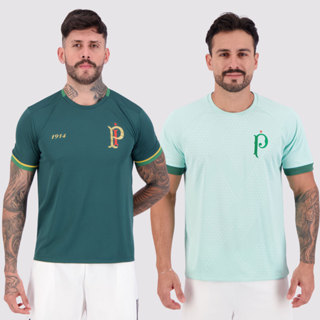 Kit 2 Camisas Palmeiras Energy e Dots Verde em Oferta na Shopee